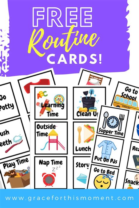Printable Toddler Routine Cards